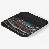 Whimsical Christmas Snoep Train 1 Papieren Bordje (Gebogen)