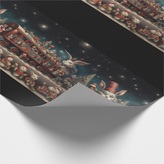 Whimsical Christmas Snoep Train 2 Cadeaupapier (Hoek)