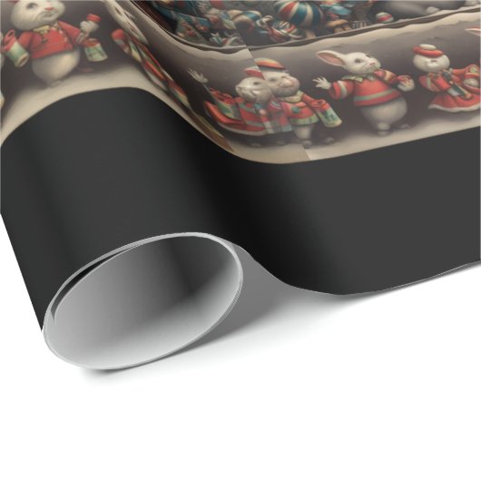 Whimsical Christmas Snoep Train 2 Cadeaupapier (Rol Hoek)