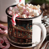 Whimsical Christmas Snoep Train 2 Mok