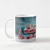 Whimsical Christmas Snoep Winkelwagen 2 Mok (Links)