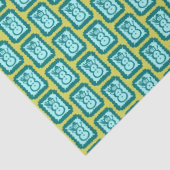 Whimsical Christmas Snowmen Cute Bright Holiday Tissuepapier (Detail)