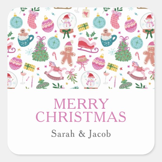 Whimsical Christmas Stickers (Voorkant)