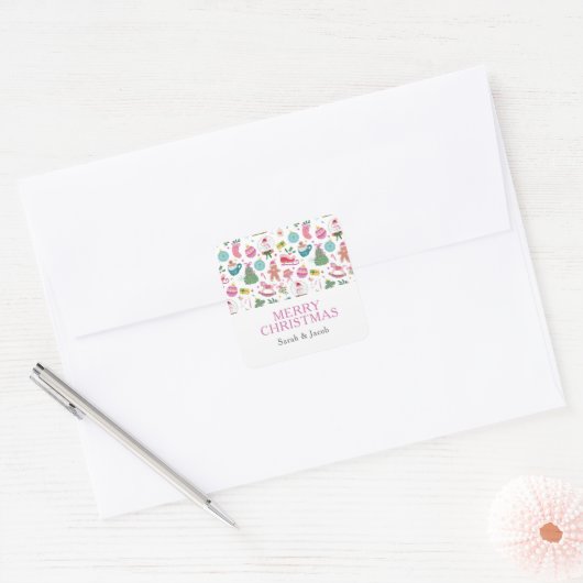 Whimsical Christmas Stickers (Envelop)