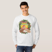 Whimsical Christmas Sweater | Puppies T-shirt (Voorkant volledig)