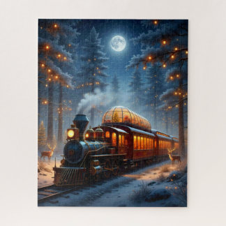 Whimsical Christmas Train Legpuzzel