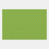 Whimsical Christmas Tree Ornamenten Sterrenpatroon Inpakpapier Vel (Voorkant 3)