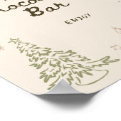 Whimsical Christmas Vrijgezellenfeest Hot Chocolat Poster (Hoek)