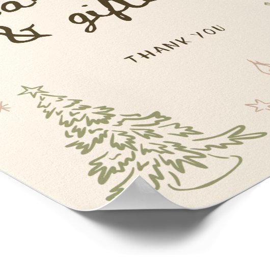 Whimsical Christmas Vrijgezellenfeest Kaarten en g Poster (Hoek)