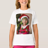 Whimsical Christmas Waterverf T-shirt op zwart (Voorkant)