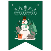 Whimsical Christmas Wonderland bunting banner (Eerste vlag)
