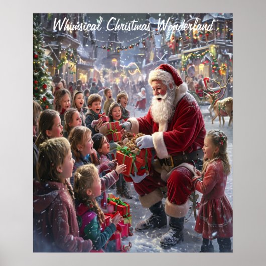 Whimsical Christmas Wonderland Poster (Voorkant)