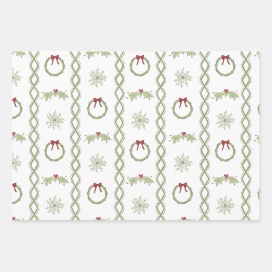 Whimsical Christmas Wrapping Paper Sheets (Voorkant 2)