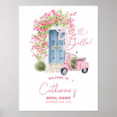 Whimsical Ciao Bella Italiaans Bruiloftsontbijt We Poster (Voorkant)