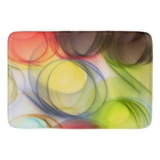 Whimsical Circles Badmat – Speels & pluche (Voorkant)