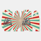 Whimsical Circus Sunburst Kids Verjaardagsfeest Bedankdoosjes (Ongevouwen)