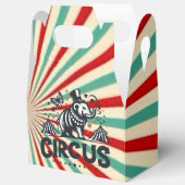 Whimsical Circus Sunburst Kids Verjaardagsfeest Bedankdoosjes (Open)