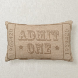 Whimsical Circus Theater Ticket Admit One Kussen