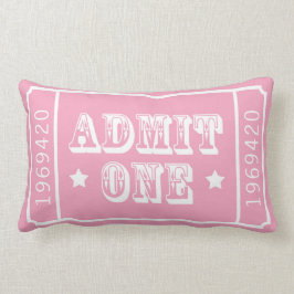 Whimsical Circus Theater Ticket Admit One Kussen