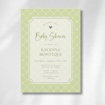 Whimsical Citrus Groen Diamant Baby Shower