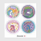 Whimsical Classroom Rewards Sticker Sheet (Vel)