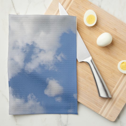Whimsical Cloud Kitchen Towel Theedoek (Quarter Fold)