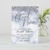 Whimsical Cloud Vrijgezellenfeest Kaart (Staand voorkant)