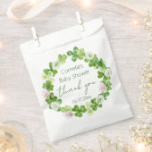 Whimsical Clover Greenery Favoriet Tassen Bedankzakje (Geknipt)