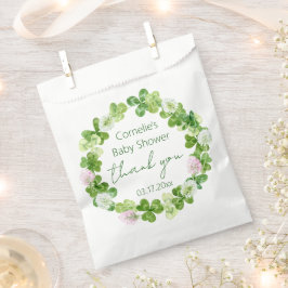 Whimsical Clover Greenery Favoriet Tassen Bedankzakje