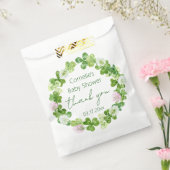 Whimsical Clover Greenery Favoriet Tassen Bedankzakje (Gezegeld)