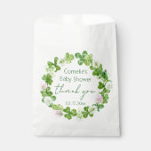 Whimsical Clover Greenery Favoriet Tassen Bedankzakje (Voorkant)