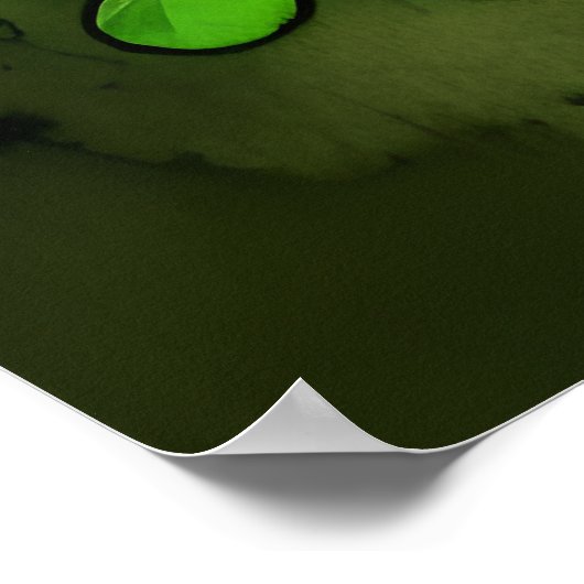 Whimsical Clovers Happy Birthday Poster (Hoek)