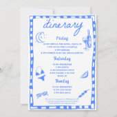 Whimsical Cocktail Bachelorette Beach Party Kaart (Achterkant)