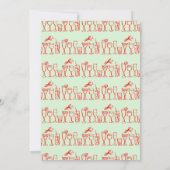 Whimsical Cocktail Drink Custom Holiday Party Kaart (Achterkant)