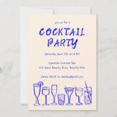 Whimsical Cocktail Drink op maat verjaardagsfeestj Kaart (Voorkant)