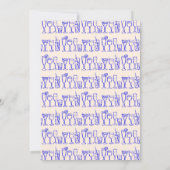 Whimsical Cocktail Drink op maat verjaardagsfeestj Kaart (Achterkant)