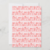 Whimsical Cocktail Drink op maat verjaardagsfeestj Kaart (Achterkant)