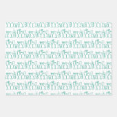 Whimsical Cocktail Drink wijnfeest kleurrijk cadea Inpakpapier Vel (Voorkant 2)