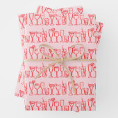 Whimsical Cocktail Drink wijnfeest kleurrijk cadea Inpakpapier Vel (In situ)