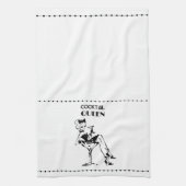 Whimsical Cocktail Queen voor Glam Entertainment Theedoek (Verticaal)