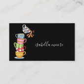 Whimsical Coffee Cups Laten we afspreken voor koff Contactkaartje (Voorkant)