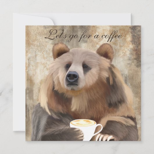 Whimsical Coffee Drink Beer | Laten we een inhaals Kaart (Voorkant)