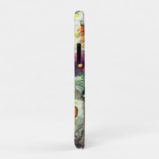 Whimsical collagekunst met gemengde techniek Case-Mate iPhone case (Achterkant/rechts)