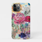 Whimsical collagekunst met gemengde techniek Case-Mate iPhone case (Achterkant)