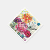 Whimsical collagekunst met gemengde techniek servet (Hoek)
