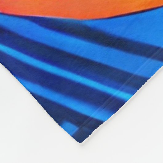 Whimsical Colorful Abstract Artistic Fleece Blanke (Hoek)