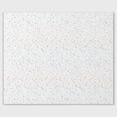 Whimsical Colorful Bright Snowfall Wrapping Paper Cadeaupapier (Vlak)