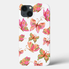 'Whimsical Colorful Butterfly'-patroon iPhone 13 Case-Mate iPhone Case