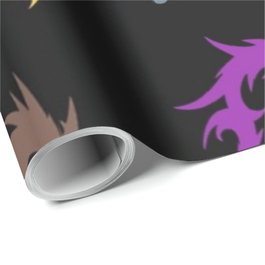 WHIMSICAL COLORFUL CHINESE DRAGON PATTERN CADEAUPAPIER (Rol Hoek)