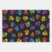 WHIMSICAL COLORFUL CHINESE DRAGON PATTERN INPAKPAPIER VEL (Voorkant 2)